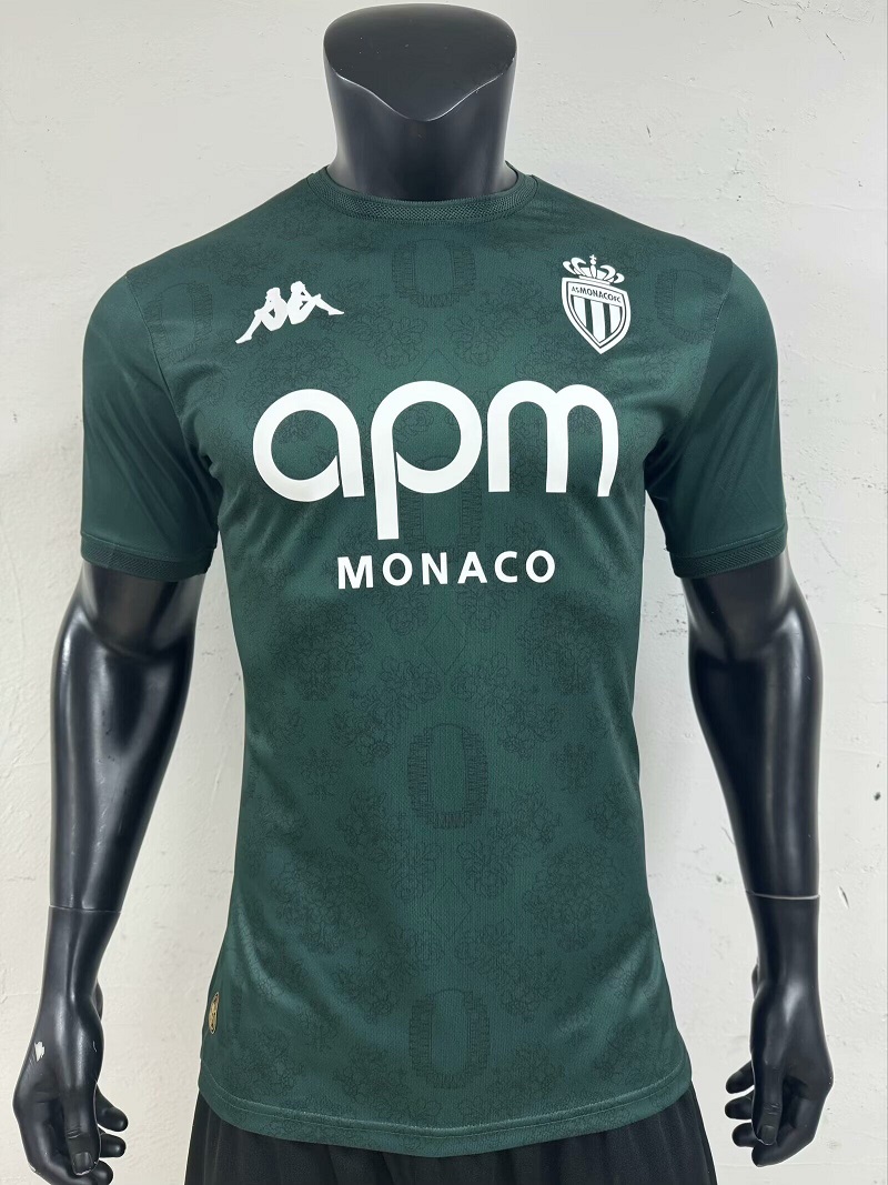 AAA Quality Monaco 24/25 Away Green Soccer Jersey(Player)